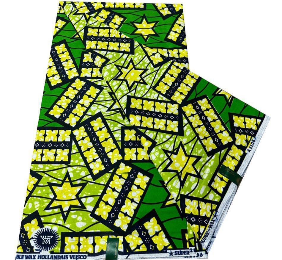 Hollandaise Vlisco. African Ankara Fabric, 100% cotton Fabric , 6 yards Ankara wax, Ankara Fabric, Great Quality Ankara Fabric, Guaranteed printed Wax.