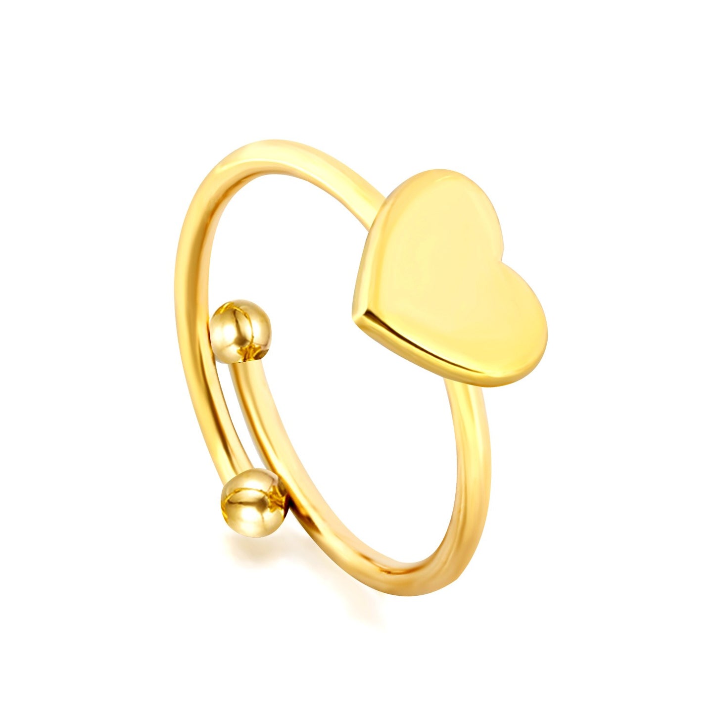 Ring with a heart shape