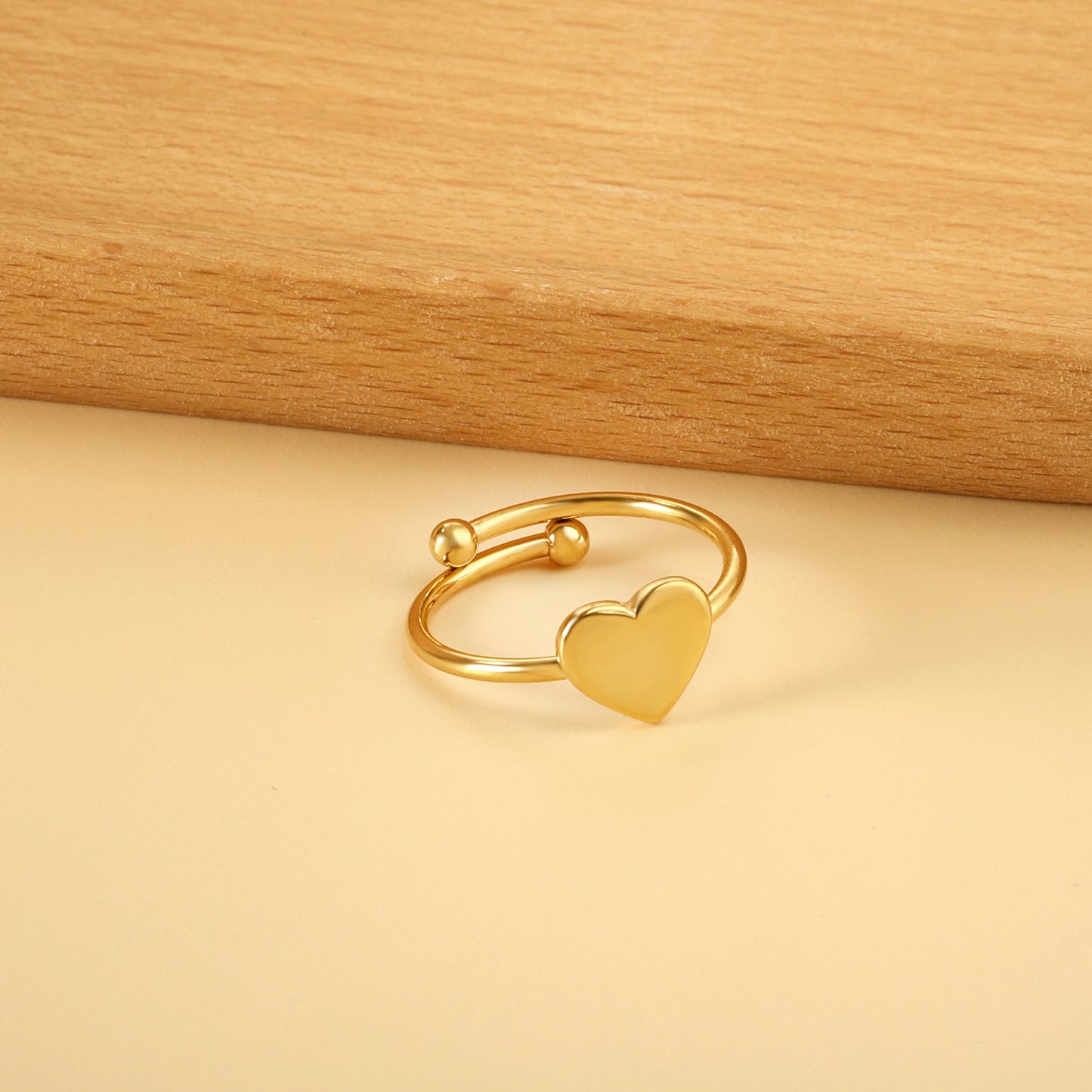 Ring with a heart shape