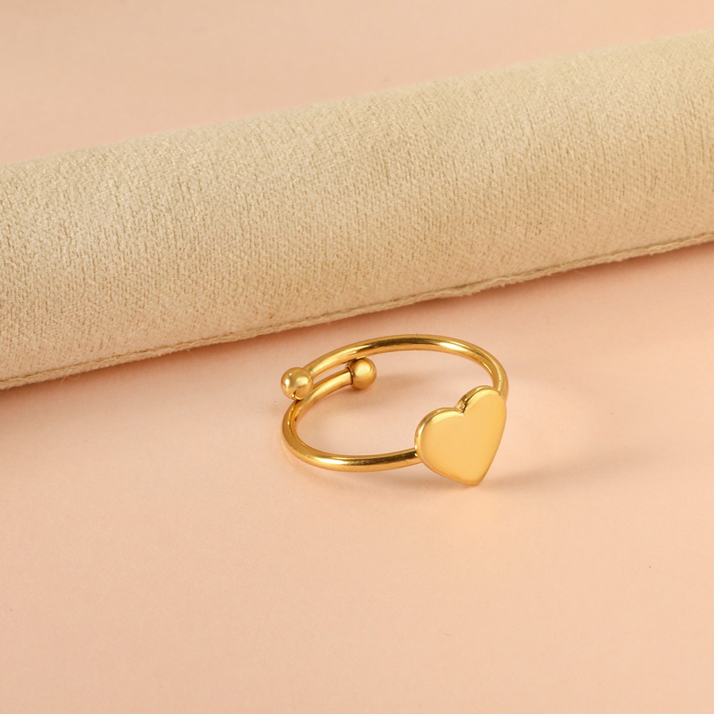 Ring with a heart shape