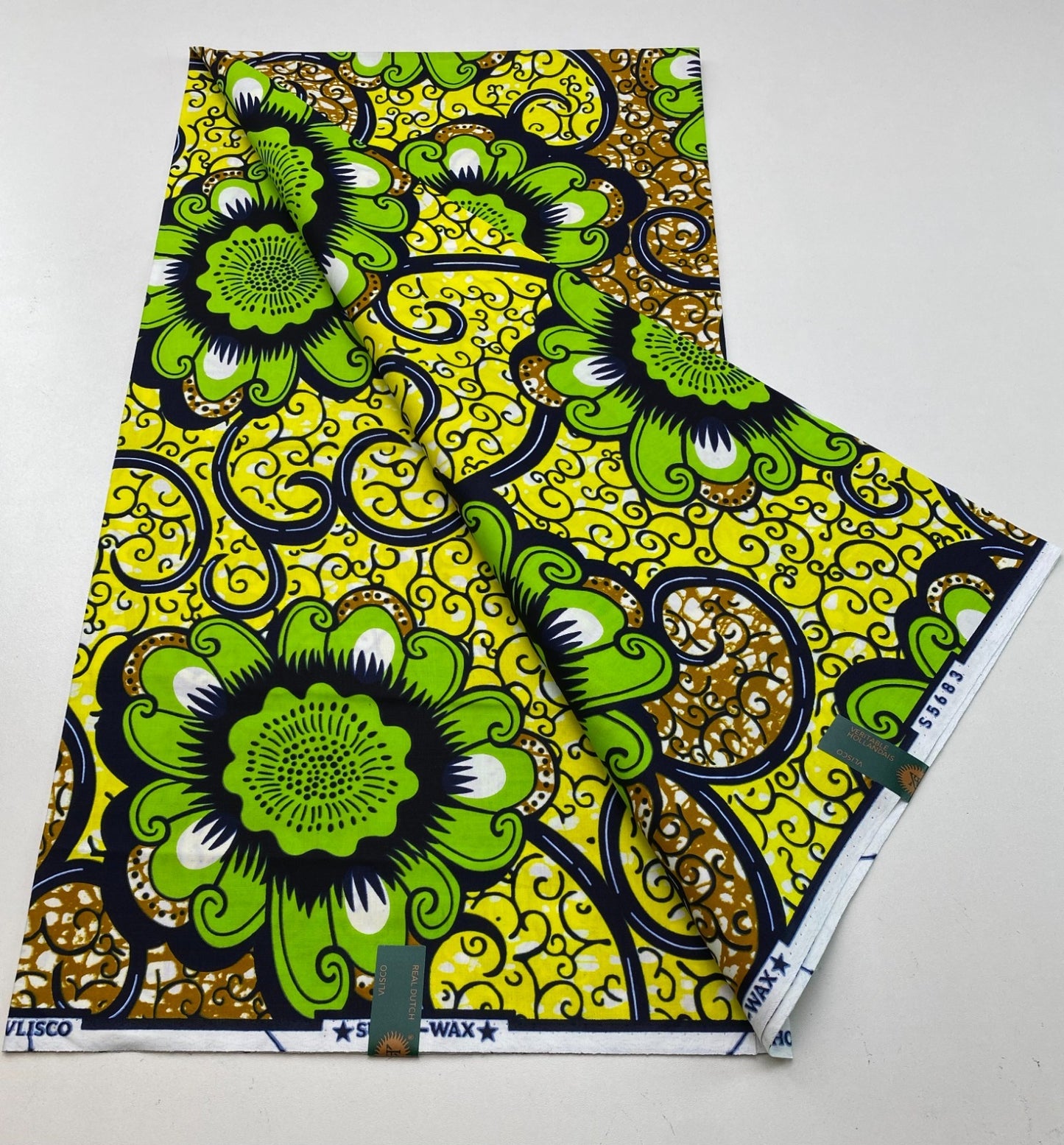 Hollandaise Vlisco. African Ankara Fabric, 100% cotton Fabric , 6 yards Ankara wax, Ankara Fabric, Great Quality Ankara Fabric, Guaranteed printed Wax.