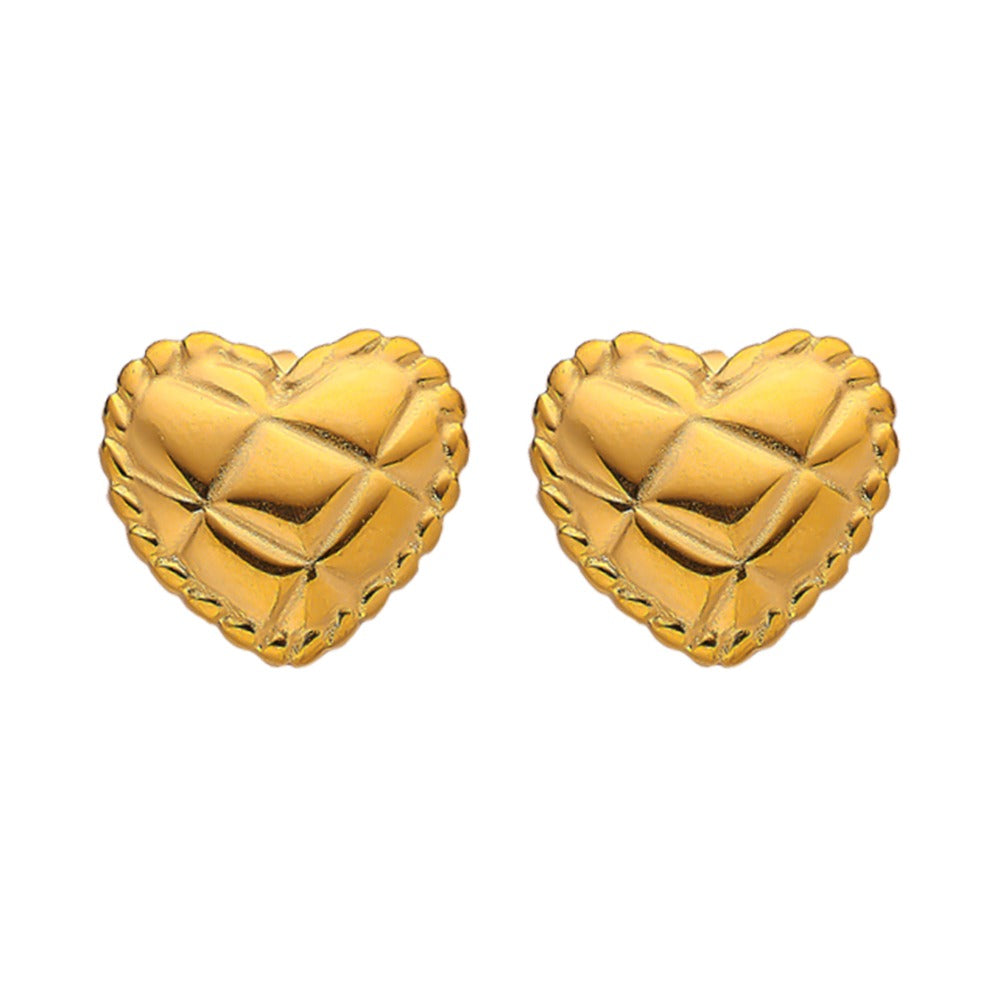 Heart shaped stud