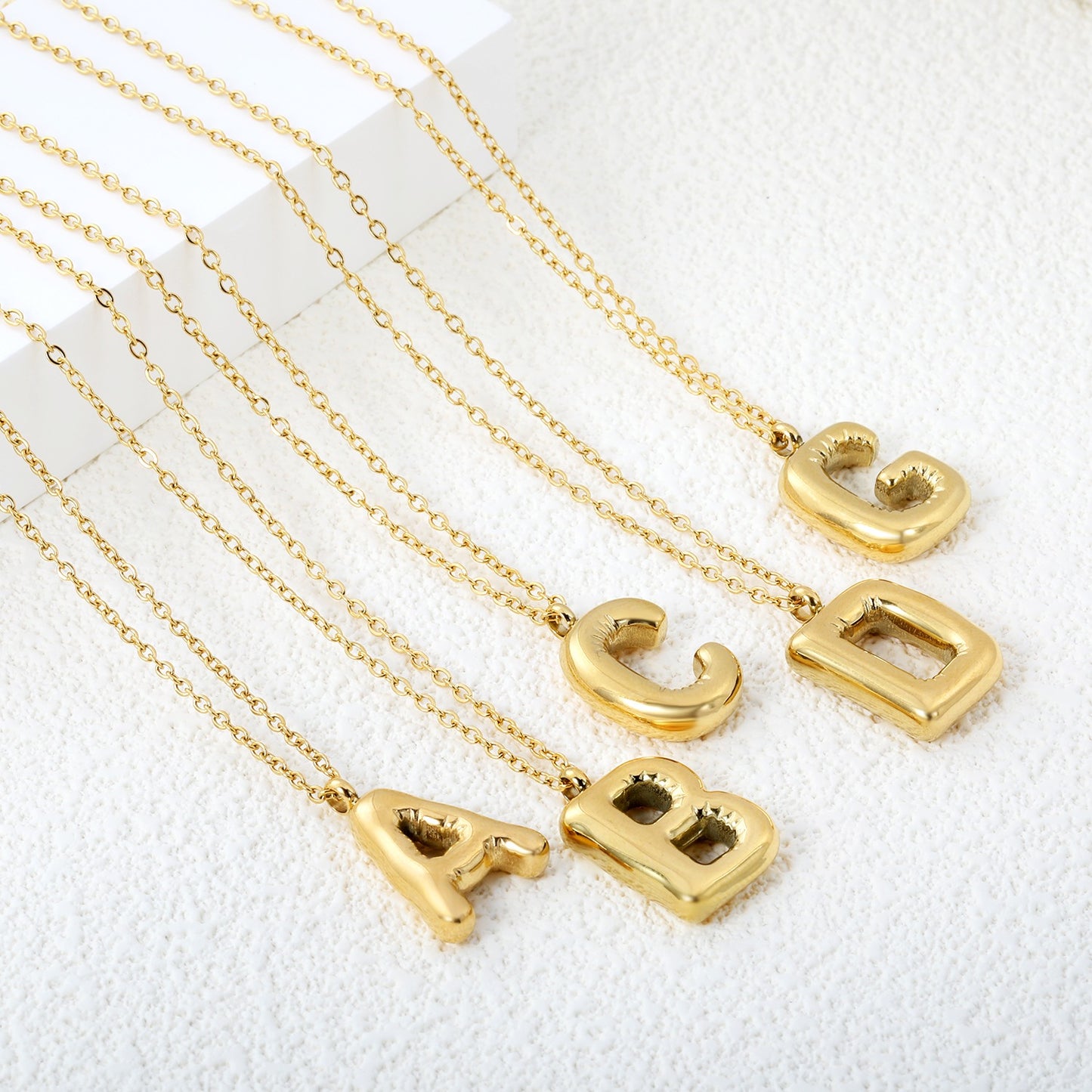 Name initials necklaces