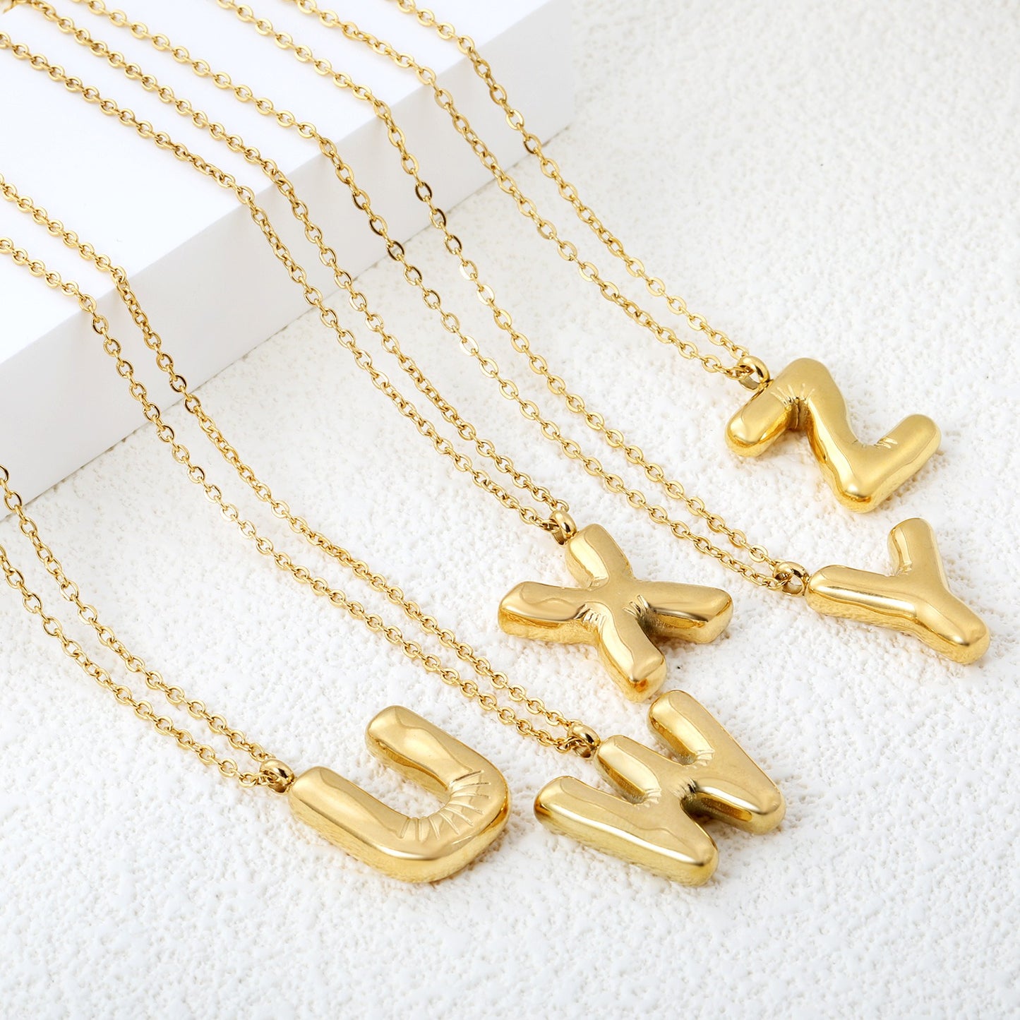 Name initials necklaces