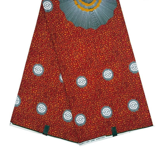 Hollandaise Vlisco. African Ankara Fabric, 100% cotton Fabric , 6 yards Ankara wax, Ankara Fabric, Great Quality Ankara Fabric, Guaranteed printed Wax.