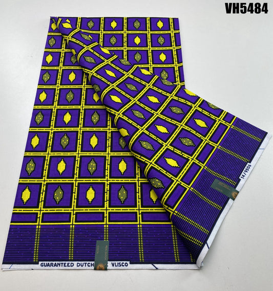 Hollandaise Vlisco. African Ankara Fabric, 100% cotton Fabric , 6 yards Ankara wax, Ankara Fabric, Great Quality Ankara Fabric, Guaranteed printed Wax.