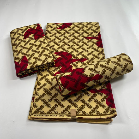 Hollandaise Vlisco. African Ankara Fabric, 100% cotton Fabric , 6 yards Ankara wax, Ankara Fabric, Great Quality Ankara Fabric, Guaranteed printed Wax.