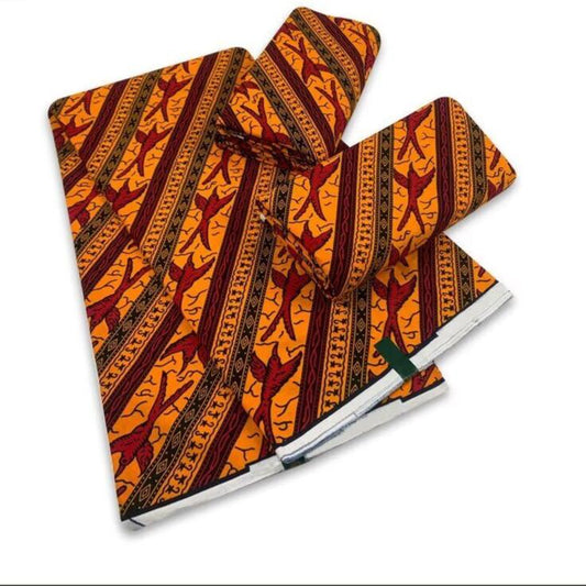 Hollandaise Vlisco. African Ankara Fabric, 100% cotton Fabric , 6 yards Ankara wax, Ankara Fabric, Great Quality Ankara Fabric, Guaranteed printed Wax.
