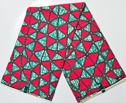 Hollandaise Vlisco. African Ankara Fabric, 100% cotton Fabric , 6 yards Ankara wax, Ankara Fabric, Great Quality Ankara Fabric, Guaranteed printed Wax.