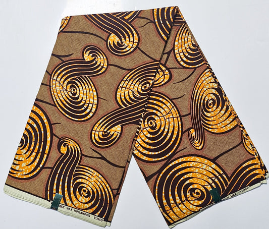 Hollandaise Vlisco. African Ankara Fabric, 100% cotton Fabric , 6 yards Ankara wax, Ankara Fabric, Great Quality Ankara Fabric, Guaranteed printed Wax.
