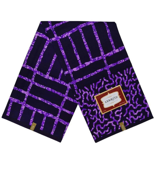 100% cotton Adire . it does not Fade. it is in 5 yards.