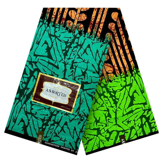 Adire made from 100 % cotton. it does not Fade. it is in 5 yards.