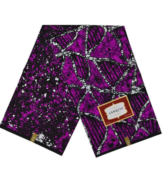 100% cotton Adire . it does not Fade. it is in 5 yards.