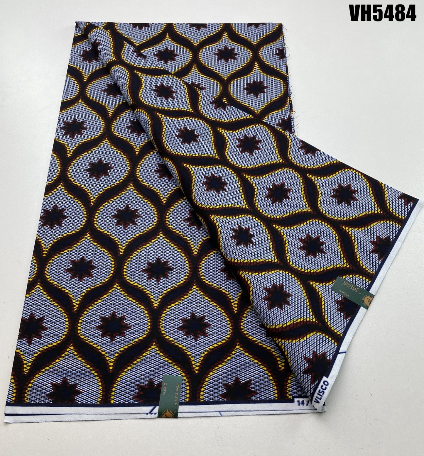 Hollandaise Vlisco. African Ankara Fabric, 100% cotton Fabric , 6 yards Ankara wax, Ankara Fabric, Great Quality Ankara Fabric, Guaranteed printed Wax.