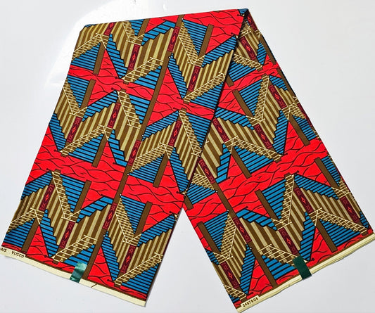 Hollandaise Vlisco. African Ankara Fabric, 100% cotton Fabric , 6 yards Ankara wax, Ankara Fabric, Great Quality Ankara Fabric, Guaranteed printed Wax.