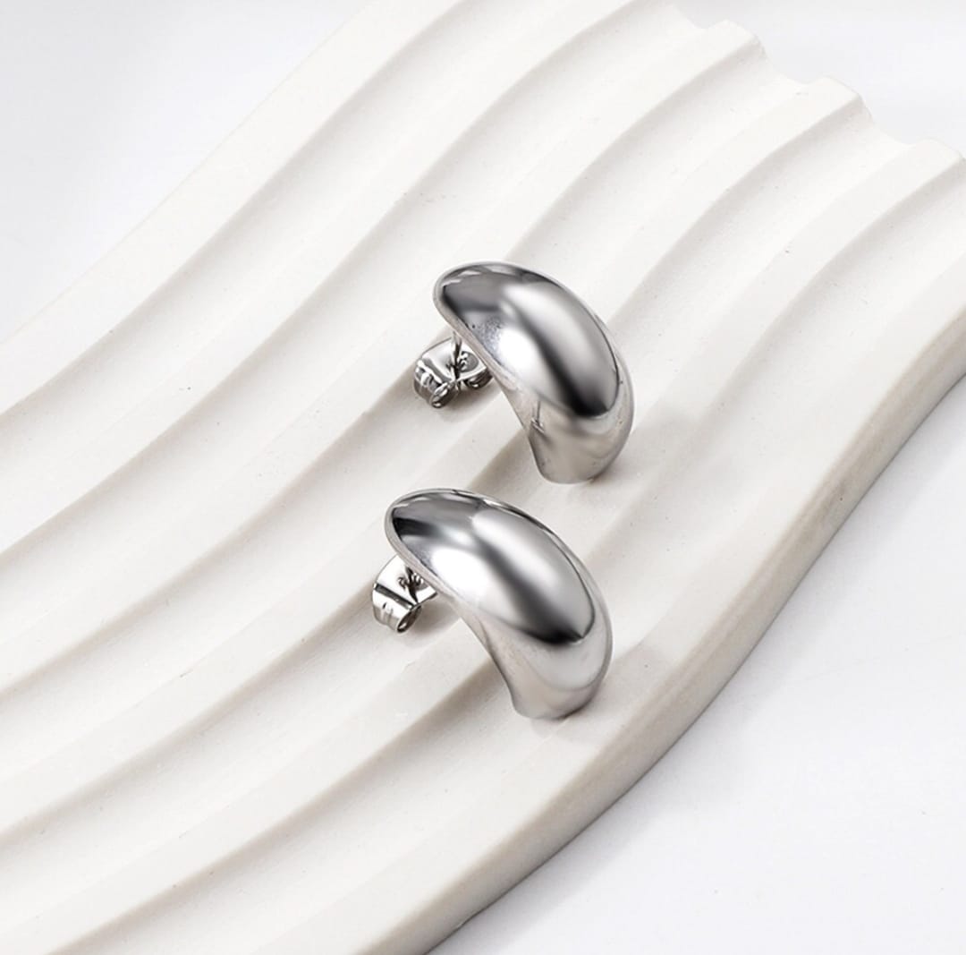 Plain Teardrop earrings. Waterproof earrings, hypoallergenic, Non-Tarnish Jewelry, Minimalist.